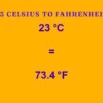 23 celsius to fahrenheit