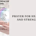 Prayer for Healing and Strength