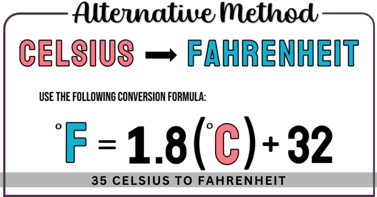 35 celsius to Fahrenheit