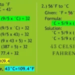 43 celsius to Fahrenheit