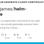 helm generate client certificate