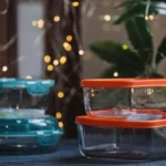 Collapsible dog bowls with lids