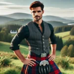 Wearing a kilt